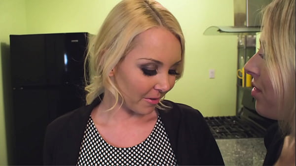 Sadie throws on her strap-on and fucks Dylan against the wall as the lesbian lovers cum hard